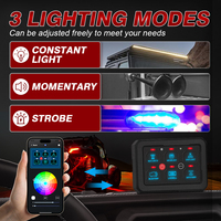 Panneau d'interrupteurs multi-usage APP Control 6 Gang 12V 24V en aluminium de qualité marine pour bateaux SUV Beach Buggies RV Lighting Control