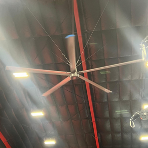 Ventiladores de Techo HVLS de Bajo Consumo de Energía, Aspas de Aleación de Aluminio, Garantía de 3 Años, 80 RPM, 5 m, 16 pies, Motor PMSM de 0.75 kW para - Product Image 5