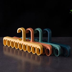 9 Holes Multi-fuction Wonder Closet Space Saver Organizer Hot Sale Rotatable Plain Colour Clothing Storage Magic Hanger - Product Image 4