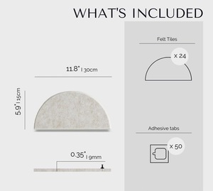 Panneau Acoustique Moderne en Fibre <span class=keywords><strong>de</strong></span> Polyester, Panneau en Feutre Créatif Auto-Adhésif <span class=keywords><strong>pour</strong></span> Décoration Murale – Offre Spéciale - Product Image 4