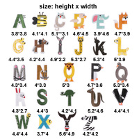 Offre Spéciale : Divers Patchs Brodés Thermocollants (A-Z Alphabet, Nœuds, Animaux, Fleurs, Sports, Fruits, Noël, Halloween, Pâques, Hiver, Lettres)