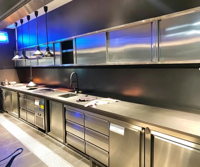 Projet de cuisine commerciale complet sur mesure, équipement de cuisine entièrement en acier inoxydable pour hôtel et restaurant