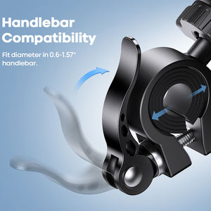 Support de téléphone pour vélo Lamicall BM02 avec logo personnalisé, installation rapide, verrouillage à une touche, support mobile pour vélo, support de guidon rotatif, GPS - Product Image 5