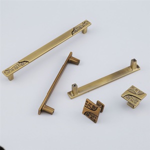 New Chinese Antique plum Blossom Branch Handle Carved Modern Wardrobe <b>Cabinet</b> Drawer Handle Zinc Alloy Durable Solid Handle - Product Image 4