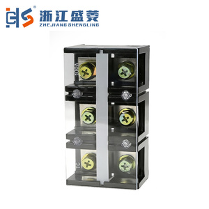 TC-1003 пружинный клеммный блок 100А высокотоковой промышленный кабельный фиксирующий <span class=keywords><strong>2</strong></span>/4-полюс 24-12 AWG проводник - Product Image 4