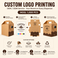 Boîte à café jetable en carton ondulé écologique personnalisée VVG, porte-boissons, conteneur pour emporter, boîte à café à emporter