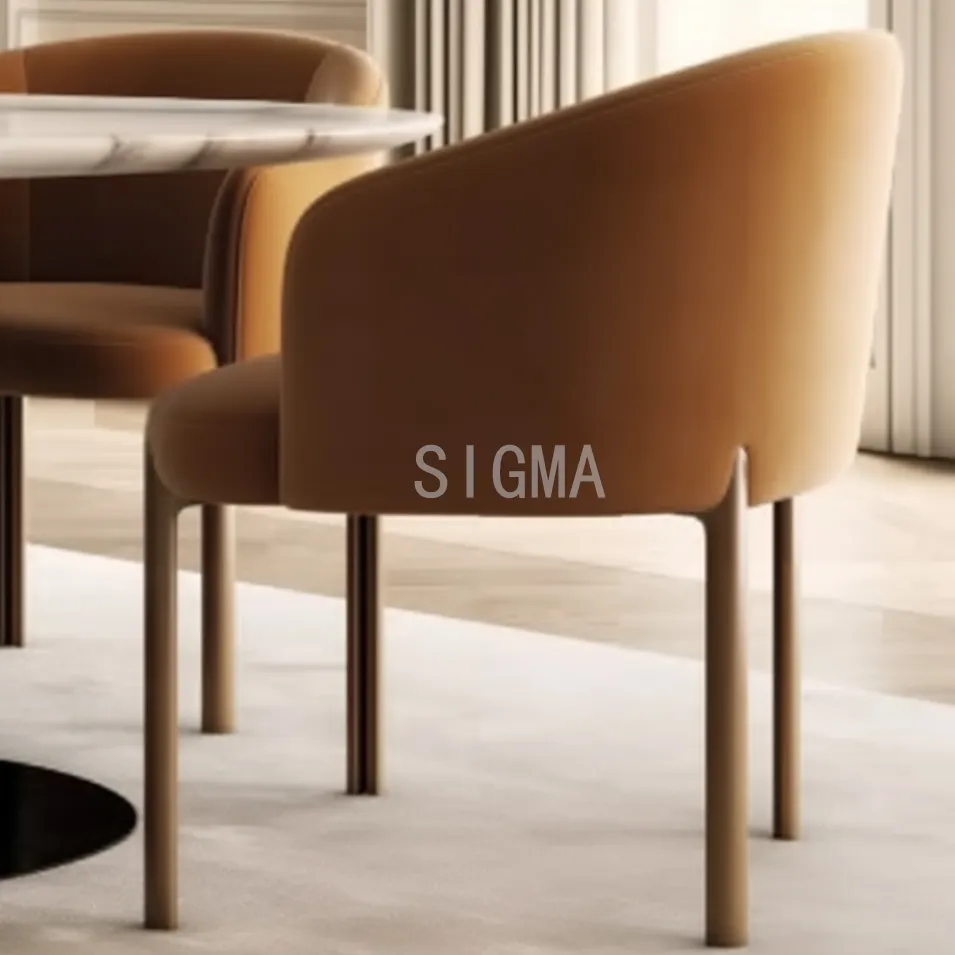 Wholesale Solid Wood Frame Antique Dining Chair Fabric Cushion Upholstered Restaurant Chair With Wooden Frame