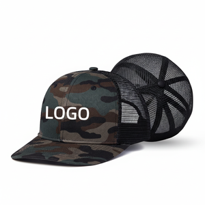 Bordado personalizado serigrafía transpirable red al aire libre camionero sombreros para hombres camuflaje Color Snapback gorras de béisbol de ala plana - Product Image 1