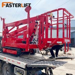 Plataforma Elevadora Araña Eléctrica de Orugas Fasterlift 14M 16M 18M 20M 22M 24M, Plataforma Hidráulica Aérea para Trabajo de Personal - Product Image 5