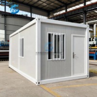 Kits de Casas Contenedor Modulares Desmontables - Construcción de Panel Sándwich de Acero Transpirable Personalizable para Apartamentos, Tiendas, Minería 5+