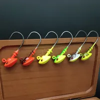 Spinpoler 7g/10g/14g/18g/20g tête de plomb crochet gabarit hameçon barbelé crochet 3D poisson accessoires de pêche pour ver mou alose appât attirail