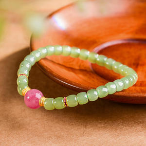 Pulsera de Jade Natural Hetian, Estilo Chino, Diseño Original, Joyería para Mujer, Regalo con Certificado de Tasación C439 - Product Image 2