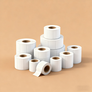 Nhà Máy Bán buôn không thấm nước 40mm x 30mm trực tiếp nhãn nhiệt tự dính giấy mã vạch nhãn dán nhãn nhiệt CuộN 40x30 - Product Image 1