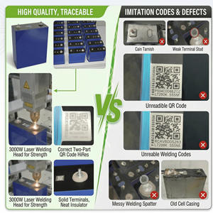 Batería de fosfato de hierro y litio prismática MB31 de 3.2V, Grado A, 280Ah 314Ah, Celda LiFePO4 para almacenamiento de energía solar, en stock en la UE (Ucrania) - Product Image 5