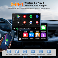 Dongle inalámbrico adaptador carplay Mini cuerpo coche navegación Dongle Adaptador inalámbrico para Iphone CarPlay 5,8 GHz caja wifi