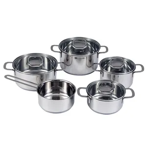 Good Quality Kitchenware All Stainless Steel Cookware Set