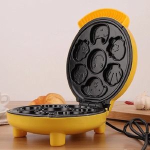Máquina para Hacer Pasteles Eléctrica, Máquina para Desayunos, Tostadora de Doble Cara con Calentamiento, Máquina Automática Multifuncional para Hacer Pasteles y Waffles con Diseño de Dibujos Animados - Product Image 4