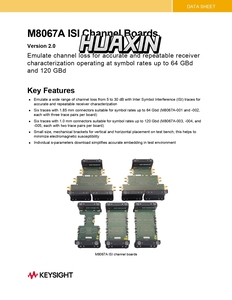 Tarjeta de Canales ISI Keysight M8067A con Velocidades de Símbolo de hasta 64 y 120 GBd * Contáctenos para conocer el precio * - Product Image 5