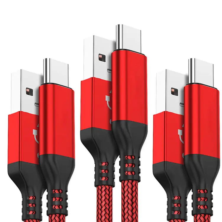USB A zu C Kabel 3a Daten übertragung Sync Pd USB 3.0 Kabel Schnell ladung Typ C 1M/2M/3M Kabel Nylon geflochtenes Datenkabel Für Android