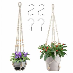 Cintres décoratifs bohèmes pour plantes Panier suspendu de construction Pots pour plantes de <span class=keywords><strong>10</strong></span> <span class=keywords><strong>pouces</strong></span> Couverture murale en plastique pour cintre de cuisine - Product Image 1