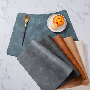 Mantel Individual Moderno en Forma de Abanico, Impermeable y Ecológico de PU, Aislante para Mesa, Utensilio Doméstico - Product Image 4