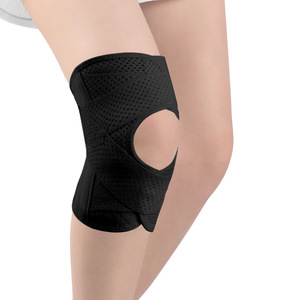 Fascia per Ginocchio Sottile in Tessuto per Uomo e <span class=keywords><strong>Donna</strong></span>, Supporto Rotulare per Recupero Menisco, Calcio, Corsa all'Aperto, Esercizio Fisico - Completo - Product Image 5