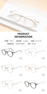 <span class=keywords><strong>Lunettes</strong></span> optiques ovales en titane de haute qualité, anti-lumière bleue, <span class=keywords><strong>lunettes</strong></span> optiques pour ordinateur, OEM - Product Image 2