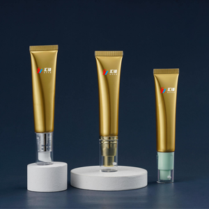 Tubi in Alluminio per Unguenti con Etichetta Privata, Tubo Spremibile per Cosmetici con Tappo Dorato di Lusso per Fondotinta e Crema BB - Product Image 3