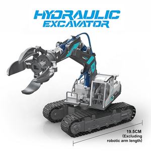 Excavadora de juguete de construcción con potencia hidráulica, juguete de construcción científica, vehículo de ingeniería, bricolaje, 130 Uds. - Product Image 3