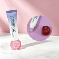 Tube cosmétique souple OEM personnalisé à dégradé, avec capuchon bombé translucide et embout transparent, idéal pour gloss et crème contour des yeux – Vente directe usine