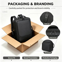 Tas Ransel Laptop Oxford Cangkang Keras Tahan Air dengan Port Pengisian Daya USB, Dapat Diperluas, Kapasitas Besar, Unisex, untuk Bisnis dan Perjalanan