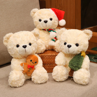 Adorable ours en peluche brun tenant une rose rouge, jouet en peluche doux, cadeau romantique pour un anniversaire