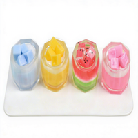 Jouet à presser en TPR de 6 cm en forme de tasse de gelée, réaliste, milk-shake aux fruits, anti-stress, jouet sensoriel souple pour enfants et adultes