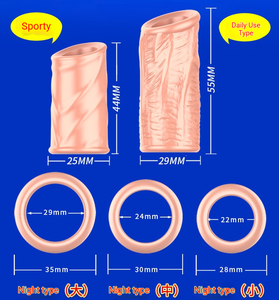 Set di 5 Anelli Fallici Maschili All'Ingrosso, Design Traforato, Silicone <span class=keywords><strong>Sicuro</strong></span> per il Corpo, Prodotti Intimi per Adulti OEM - Product Image 6