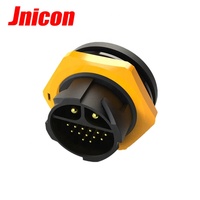 Connecteur étanche de câble solaire M25 combiné 2 broches d'alimentation et 20 broches de données Matériau de contact en cuivre Boîtier en nylon