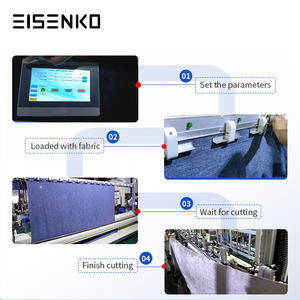 Machine de découpe automatique de tissus pour rideaux 2024, composants essentiels du palan, moteur PLC, écran tactile LCD, contrôle certifié CE, 1.0KW - Product Image 5