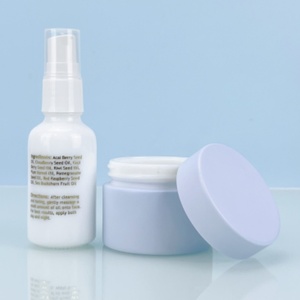 10ml 20ml 30ml 50ml 100ml White Glass <b>Dropper</b> <b>Bottle</b> Flat Shoulder Opal Screen Printing Essential Oil Serum - Product Image 6