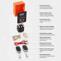 Interrupteur de batterie sans fil FLS765S avec boîtier ignifuge, 12V 240A, télécommande, pour camping-car, camionnette, VTT