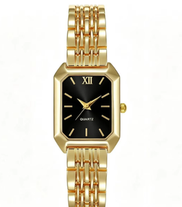 Nuevo Reloj de Cuarzo para Mujer, Diseño Cuadrado, Correa de Acero Inoxidable Personalizada, Estilo Lujoso, Regalo Perfecto para Dama - Product Image 1