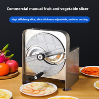 Trancheuse manuelle commerciale en acier inoxydable pour trancheuse de fruits et légumes pour chips de banane