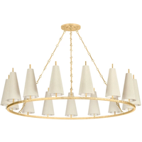 Luminaire suspendu design moderne personnalisé pour îlot de cuisine, salon, lustre en soie avec abat-jour en tissu