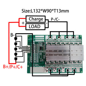 Автоматический старт с высоким током мгновенно, Bms 5s 10s 100a 200a литий-ионный/Lifepo4/литиевый титанат PCM PCB 10s BMS для электромобиля - Product Image 2