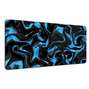 Alfombrilla de Ratón Extendida Geométrica Minimalista - Alfombrilla de Escritorio Negra Antideslizante e Impermeable para Oficina y Juegos 90x40x0.4cm - Product Image 3