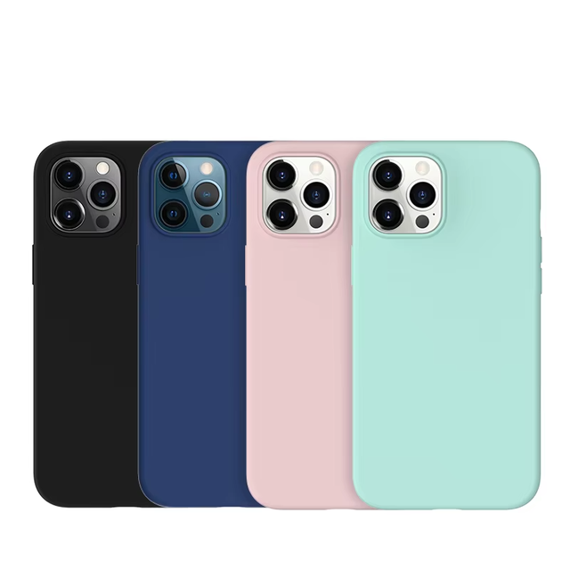 Silicone Solid Color Design iphone case Shockproof with protection case Phone Accessories for iphone 17