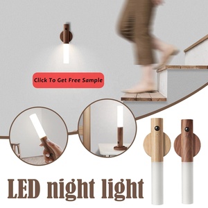 Bán Chạy Nhất Đèn Thông Minh Đèn Thông Minh Cảm Biến Chuyển Động Phòng Ngủ Đèn Pin Gỗ Chân Đèn LED Nam Châm Gắn Tường Sạc Được - Product Image 2