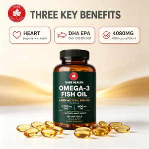Gélules d'huile de poisson oméga-3 haute puissance personnalisées 4080mg 1200mg EPA 900mg DHA 120 gélules Soutien Cœur, Cerveau et Yeux pour Adultes - Product Image 2
