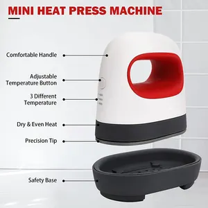Einfache Presse Mini-Größe tragbare Heiß press maschine 3-stufige Temperatur 180W 250W