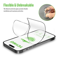2 Packs Applicateur facile 9D Film flexible Protecteur d'écran en céramique pour iphone 13 12 14 15 16 17 Pro Max Plus Air