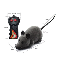 Souris robotique interactive télécommandée pour chat, jouet de simulation de souris mobile en plastique pour chatons et animaux de compagnie