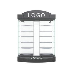 Fancy Eyewear cửa hàng Kính mắt nhà máy gỗ tùy chỉnh 3 cặp kính mát kính truy cập hàng đầu hiển thị quang học đứng - Product Image 2